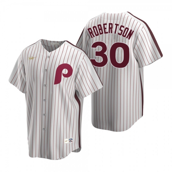 Men's Philadelphia Phillies David Robertson Nike White Cooperstown Collection Home Jersey