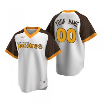 San Diego Padres Custom Nike White Cooperstown Collection Home Jersey