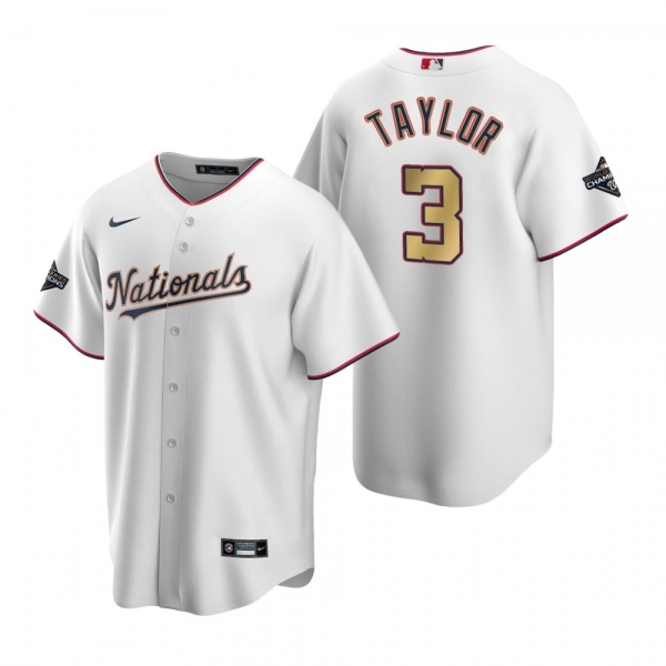 Youth Nationals Michael A. Taylor White Gold 2020 Gold Program Replica Jersey