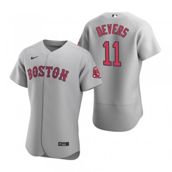 Men's Boston Red Sox Rafael Devers Nike Gray Authentic Road Jersey