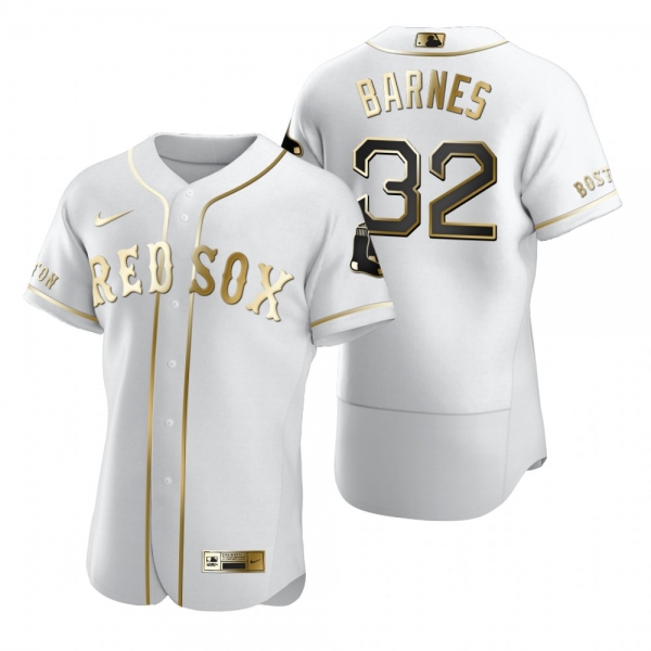 Men's Boston Red Sox Matt Barnes Nike White Authentic Golden Edition Jersey