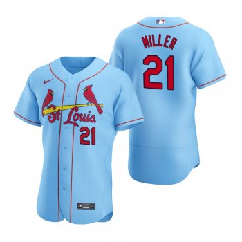 Men's St. Louis Cardinals Andrew Miller Nike Light Blue Authentic 2020 Alternate Jersey