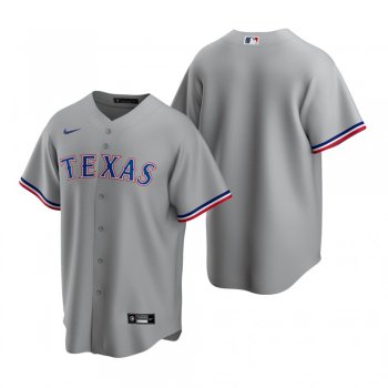 Men's Texas Rangers Nike Gray Replica Road Jersey