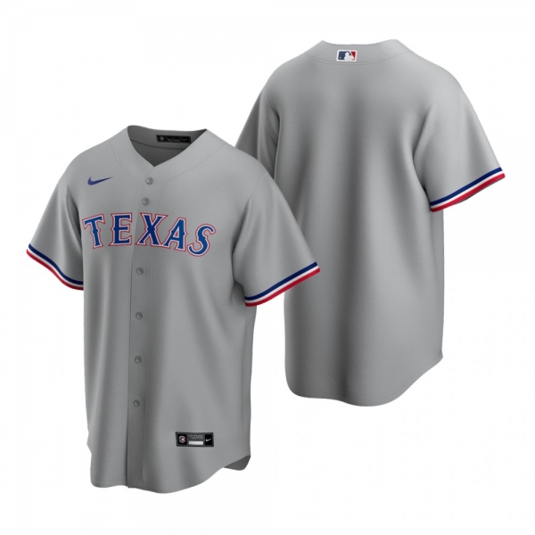 Men's Texas Rangers Nike Gray Replica Road Jersey