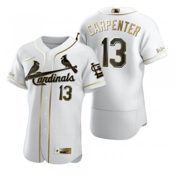 Men's St. Louis Cardinals Matt Carpenter Nike White Authentic Golden Edition Jersey