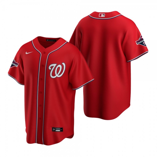 Men's Washington Nationals Nike Red 2019 World Series Champions Replica Jersey