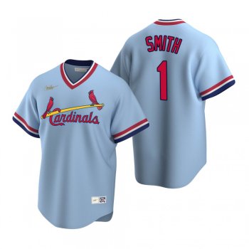 Men's St. Louis Cardinals Ozzie Smith Nike Light Blue Cooperstown Collection Road Jersey