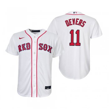 Youth Boston Red Sox Rafael Devers Nike White Replica Home Jersey