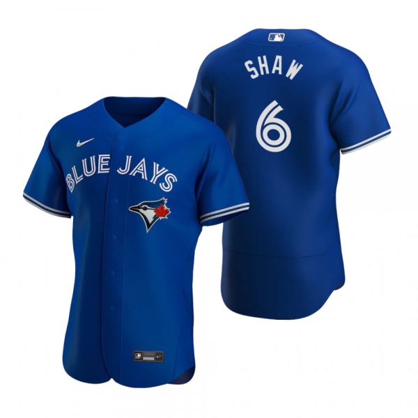 Men's Toronto Blue Jays Travis Shaw Royal Authentic 2020 Alternate Jersey