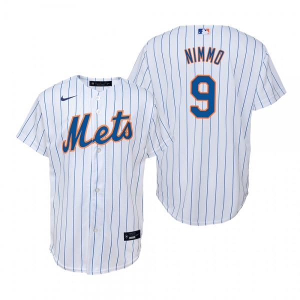 Youth New York Mets Brandon Nimmo Nike White Replica Home Jersey