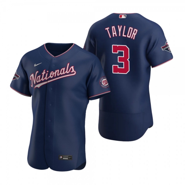 Men's Washington Nationals Michael A. Taylor Nike Navy 2019 World Series Champions Authentic Jersey