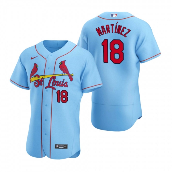 Men's St. Louis Cardinals Carlos Martinez Nike Light Blue Authentic 2020 Alternate Jersey