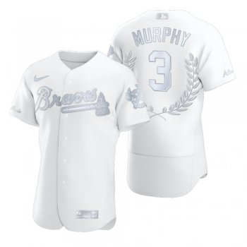 Men's Dale Murphy Atlanta Braves White Awards Collection NL MVP Jersey