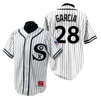 Men's Chicago White Sox Leury Garcia White Turn Back the Clock 1990 Special Edition Jersey