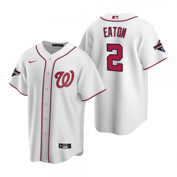 Men's Washington Nationals Adam Eaton Nike White 2019 World Series Champions Replica Jersey