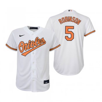 Youth Baltimore Orioles Brooks Robinson Nike White Replica Home Jersey