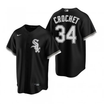 Men's Chicago White Sox Garrett Crochet Black 2020 MLB Draft Replica Alternate Jersey