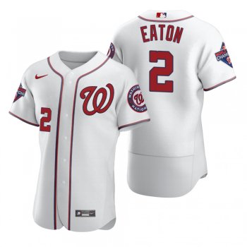 Men's Washington Nationals Adam Eaton Nike White 2020 Authentic Jersey