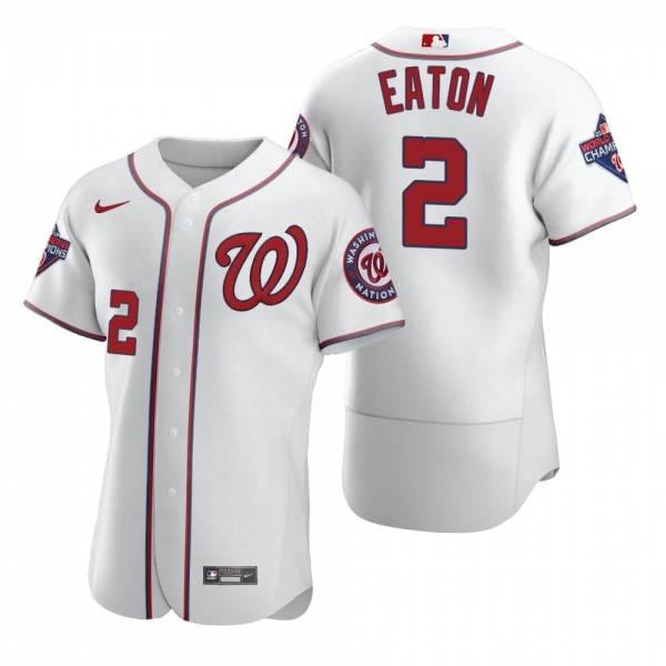 Men's Washington Nationals Adam Eaton Nike White 2020 Authentic Jersey