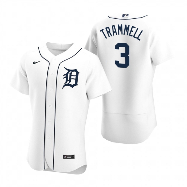 Men's Detroit Tigers Alan Trammell Nike White Authentic 2020 Home Jersey