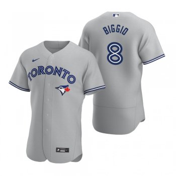 Men's Toronto Blue Jays Cavan Biggio Gray Authentic 2020 Road Jersey