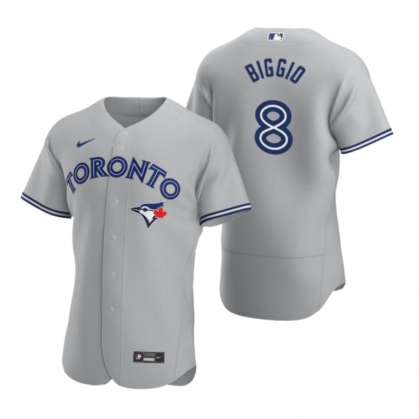 Men's Toronto Blue Jays Cavan Biggio Gray Authentic 2020 Road Jersey