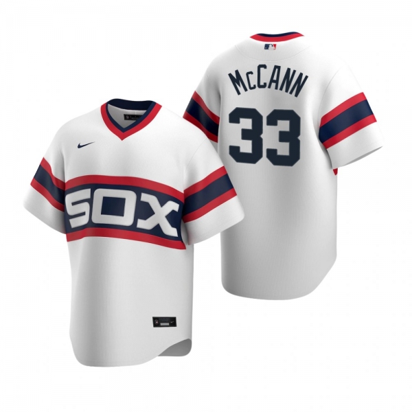 Men's Chicago White Sox James McCann Nike White Cooperstown Collection Home Jersey