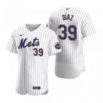 Men's New York Mets Edwin Diaz Nike White Authentic 2020 Home Jersey