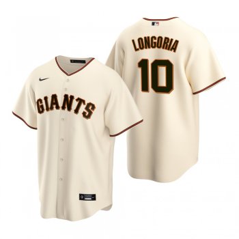 Men's San Francisco Giants Evan Longoria Nike Cream Replica Home Jersey