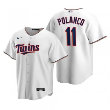 Youth Minnesota Twins Jorge Polanco Nike White Replica Home Jersey