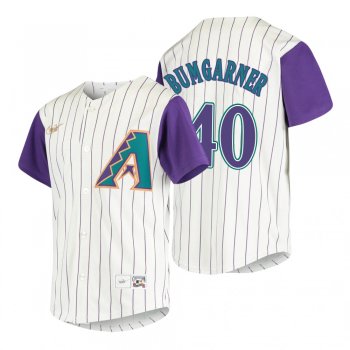 Youth Arizona Diamondbacks Madison Bumgarner Nike Cream 2020 Cooperstown Collection Alternate Jersey