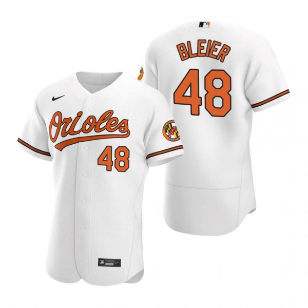 Men's Baltimore Orioles Richard Bleier Nike White Authentic 2020 Home Jersey