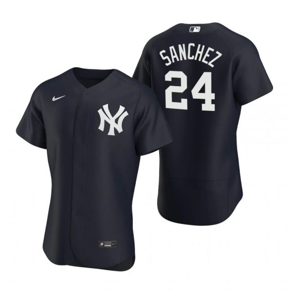 Men's New York Yankees Gary Sanchez Nike Navy Authentic 2020 Alternate Jersey