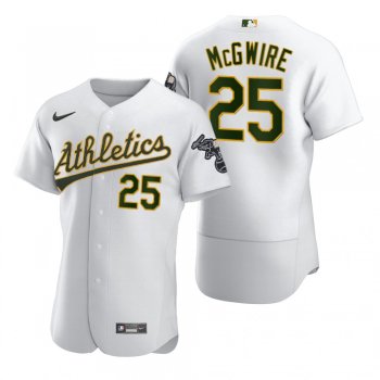 Men's Oakland Athletics Mark McGwire Nike White 2020 Authentic Jersey