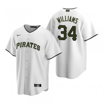 Men's Pittsburgh Pirates Trevor Williams Nike White 2020 Replica Alternate Jersey