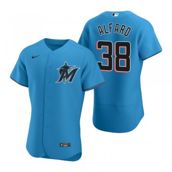 Men's Miami Marlins Jorge Alfaro Nike Blue Authentic 2020 Alternate Jersey