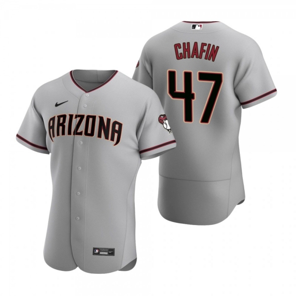 Men's Arizona Diamondbacks Andrew Chafin Nike Gray Authentic 2020 Road Jersey