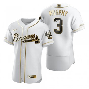 Men's Atlanta Braves Dale Murphy Nike White Authentic Golden Edition Jersey