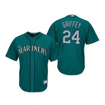 Men's Seattle Mariners Ken Griffey Jr. Aqua Cooperstown Collection Replica Alternate Big & Tall Jersey