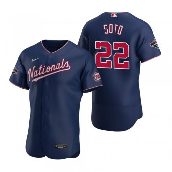 Men's Washington Nationals Juan Soto Nike Navy 2019 World Series Champions Authentic Jersey