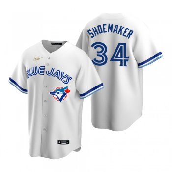 Men's Toronto Blue Jays Matt Shoemaker Nike White Cooperstown Collection Home Jersey