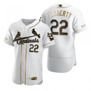 Men's St. Louis Cardinals Jack Flaherty Nike White Authentic Golden Edition Jersey