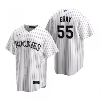 Men's Colorado Rockies Jon Gray Nike White Replica Home Jersey