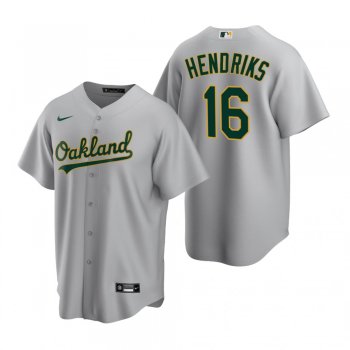 Men's Oakland Athletics Liam Hendriks Nike Gray Replica Road Jersey