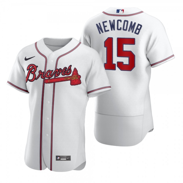 Men's Atlanta Braves Sean Newcomb Nike White 2020 Authentic Jersey