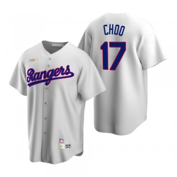 Men's Texas Rangers Shin-Soo Choo Nike White Cooperstown Collection Home Jersey