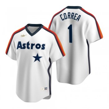 Men's Houston Astros Carlos Correa Nike White Cooperstown Collection Home Jersey