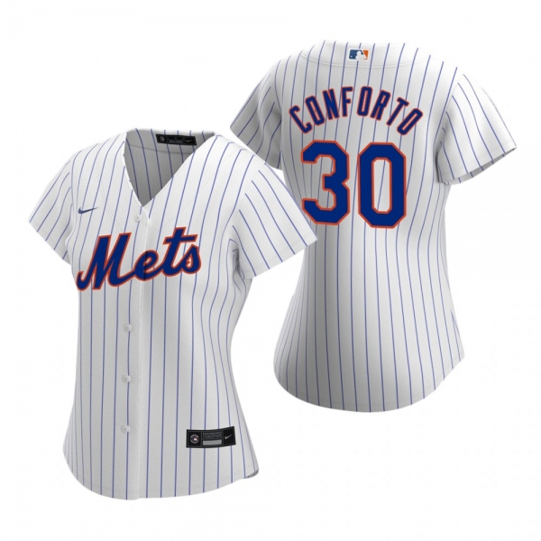 Women's New York Mets Michael Conforto Nike White 2020 Replica Home Jersey