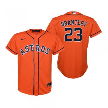 Youth Houston Astros Michael Brantley Nike Orange 2020 Replica Alternate Jersey