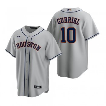 Men's Houston Astros Yuli Gurriel Nike Gray Replica Road Jersey